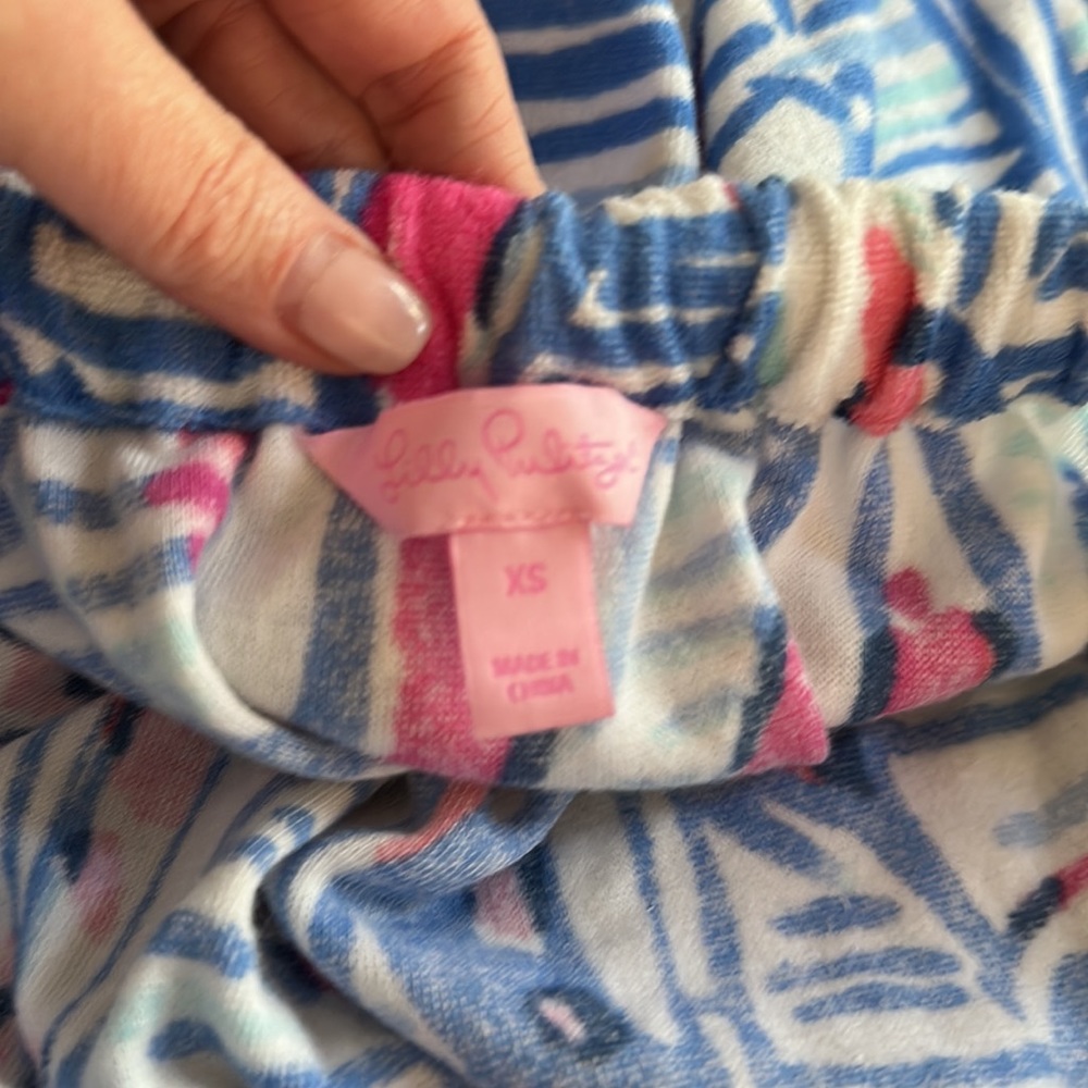 Lilly Pulitzer Dixon Terrycloth Romper Red, Right, Return XS - Picture 6 of 8